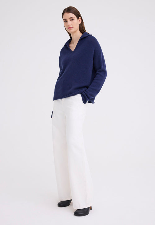 Jac+Jack Sola Cashmere Sweater - Skipper Blue